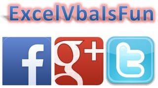 ExcelVBAisFun now on Facebook and Twitter   utilize these tools!!