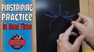 Pinstriping Practice Design: In Real Time Part 1 of 3