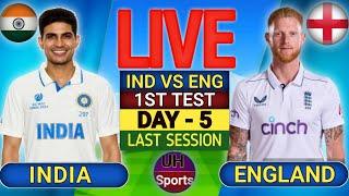 IND VS ENG TEST MATCH LIVE, DAY 5 | LIVE SCORE & COMMENTARY | INDIA VS ENGLAND LIVE MATCH, Last inng