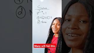 Exponential equation. #mathshorts #exponential