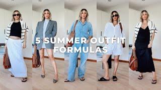 5 SUMMER OUTFIT FORMULAS | Foolproof outfit combos that always look good