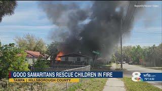 'They got my paralyzed daughter out': Good Samaritans rescue children, provide wheelchair after fire