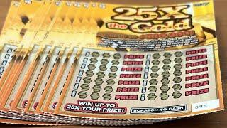 NY State Scratch Offs — 25X the Gold — $500K LIVE