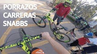 Mountain Bike Downhill y Caídas! Carrera de Bicicletas en el Cerro San Cristóbal! #fuerzaguga !!