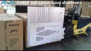 Forklift with Carton Clamp Attachment | AnH Enterprise Limited | Aim Needs Honesty