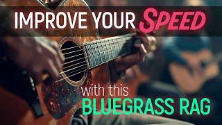 Improve your speed and accuracy with this fun Bluegrass Rag. Guitar Lesson - EP590