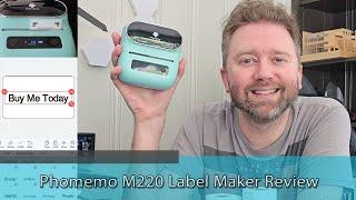 PORTABLE INK FREE CUSTOM LABELS - Phomemo M220 Label Maker Review