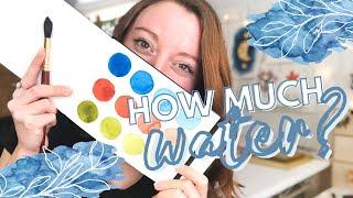 Watercolor Basics Lesson 2 - How Much Water to Use? | Watercolor Painting for Beginners