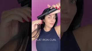 #flatironcurls #hottools #curlswithastraightner #hairhacks #hairtutorial