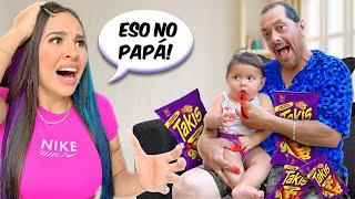 24 HORAS SIENDO PAPÁ DE SU NIETA NASYA! *Fue muy difícil*