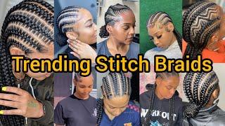 Flawless Stitch Braids for Black Women | Stitch Braids | Cornrow Braids that you will love