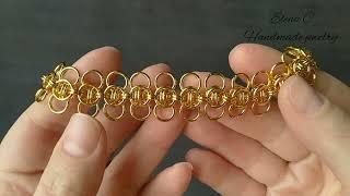 Celtic Wings Weave Tutorial Плетение "Кельтские крылья" Браслет своими руками #chainmaille #tutorial