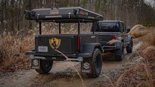 Overland Pioneers test their new Jeep Gladiator and XV-3 trailer setup