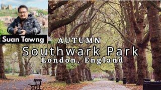 Autumn in Southwark Park, London (ENGLAND)