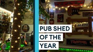 Pub shed of the year. A veteran’s prize-winning mancave.