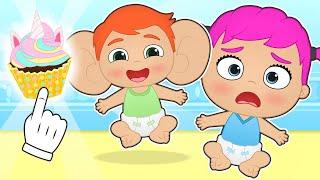 BABIES ALEX AND LILY 🪄 Magical Cupcakes: Surprising Transformations!