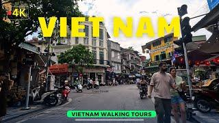  Vietnam Travel [4k] | walking around Hanoi Old Quarter | Vietnam Walking Tours