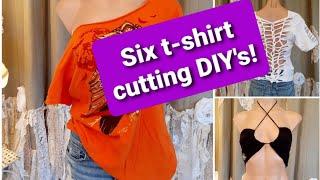 DIY Clothes! Six Cut Up T-shirt Ideas for Summer.