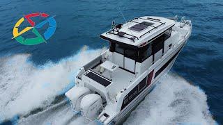 Jeanneau Merry Fisher 895 Sport - Series 2 - walkaround tour + sea test + drone footage