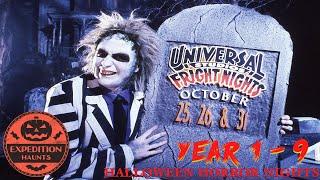 The History Of Halloween Horror Nights Orlando - The Early Years 1-9 | Expedition Haunts
