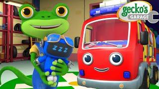 Bedtime Emergency | Gecko's Garage | Cars & Truck Videos for Kids