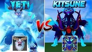 Yeti VS Kitsune (CRAZY BATTLES - Blox fruits -)