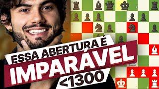 Essa abertura é IMPARÁVEL abaixo dos 1300  de rating!!