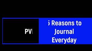 5 Reasons to Journal - Pure Victory Media