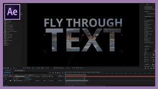 Fly Through Text Tutorial in After Effects (à la Stranger Things)