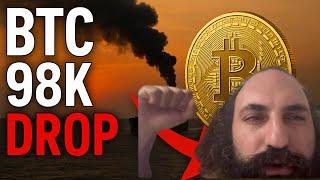 BITCOIN DROPPED TO $98,000 ON IRAN BLOCKING OIL, TRADE ACTIVATED