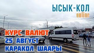 Курс валют 25 август Каракол шаары