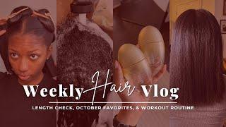 Weekly Hair Vlog | Workout Routine, Length Check & More | Niara Alexis