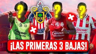 LAS PRIMERAS 3 BAJAS DE CHIVAS! NO ENCUENTRAN QUE HACER CON ELLOS | NOTICIAS CHIVAS HOY