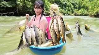 How To Trap Fish And Fish With Plastic Cans, Catch 100 Giant Carp | Em Tên Toan