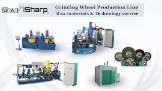 What kind of services can iSharp provide for cutting and grinding disc making production line?