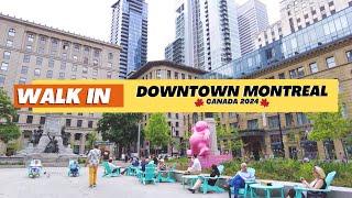 Discover the Magic of Montreal! A Journey through Downtown's Charms! 4K