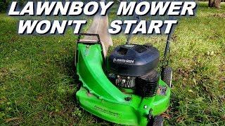 Lawnboy mower will not start easy fix.