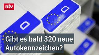 RAD, NET, HEU oder WIN: Gibt es bald 320 neue Autokennzeichen? | ntv