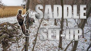 HOW TO SET UP A SADDLE - ONE TRIP UP THE TREE!