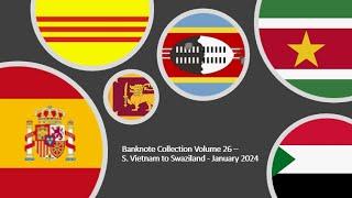 Banknote Collection Volume 27 – South Vietnam to Swaziland - January 2024