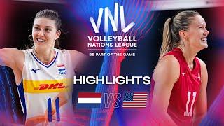  NED vs.  USA - Highlights | Week 3 | Women's VNL 2024