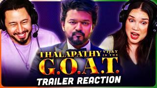 The GOAT Official Trailer Reaction! | Thalapathy Vijay | Prabhu Deva | Venkat Prabhu