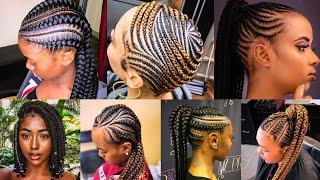 Stunning Cornrow Braids for Black Women In 2024 | Best Braids with Cornrow Hairstyle Ideas ️