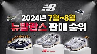 2024년 7~8월 뉴발란스 운동화 판매 순위, 뉴발 인기 신발 추천