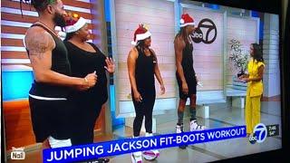 Catch Jumping Jackson on ABC 7 explaining the Health Benefits of Jumping in Fit-Boots