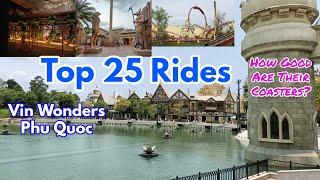 Top 25 Rides @ VinWonders Phu Quoc | How Many Great Rides Surround Their Coasters?