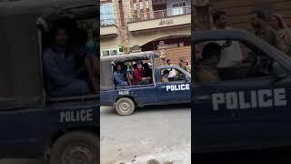 Police in action against kite flying act at Alrehman Garden Sharqpur road Lahore