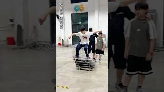 上次挑战吉尼斯失败了，这次终于成功了！ Challenging the Guinness World Record AGAIN! #滑板 #满级小孩 #小孩哥 #搞笑