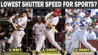 SPORTS PHOTOGRAPHY: THE LOWEST SHUTTER SPEED TO FREEZE ACTION PHOTOS