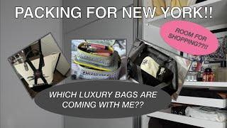 PACK WITH ME FOR NEW YORK!! WHAT LUXURY ITEMS AM I TAKING WITH ME?? 